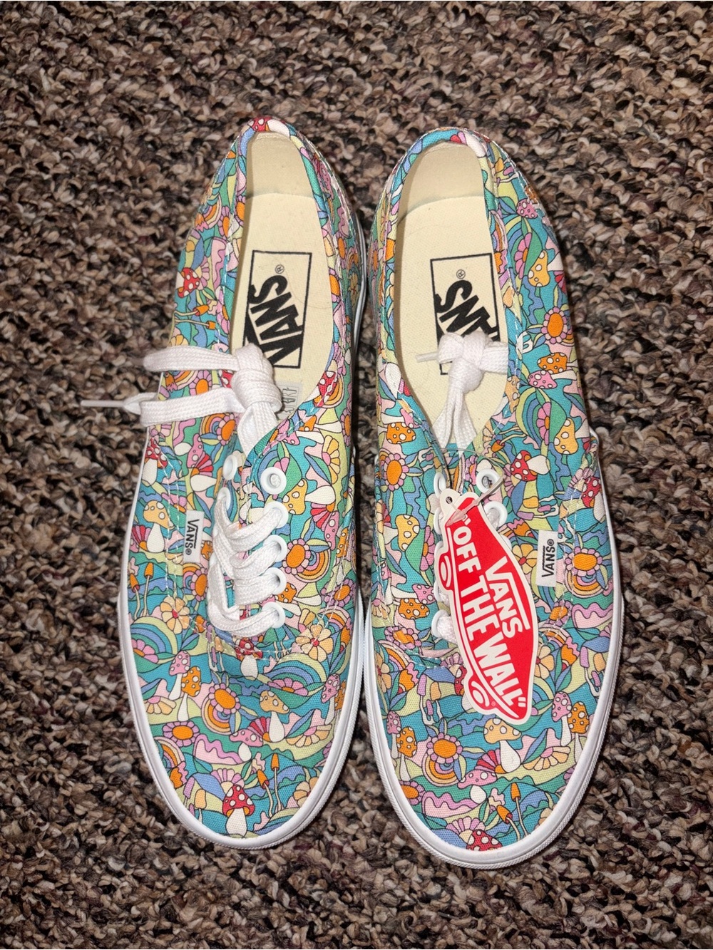 Vans Mushroom & Floral Print Women's Sneakers